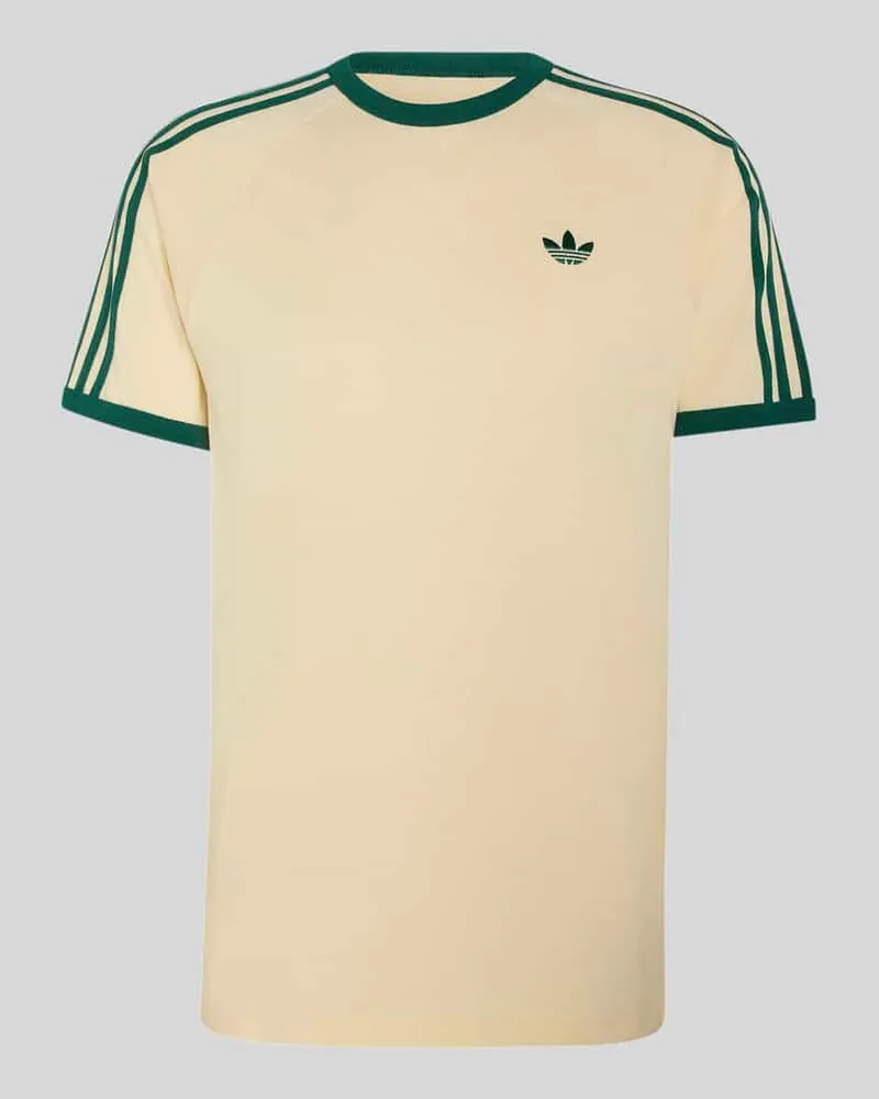 adidas Regular Fit T-Shirt aus reiner Baumwolle Offwhite