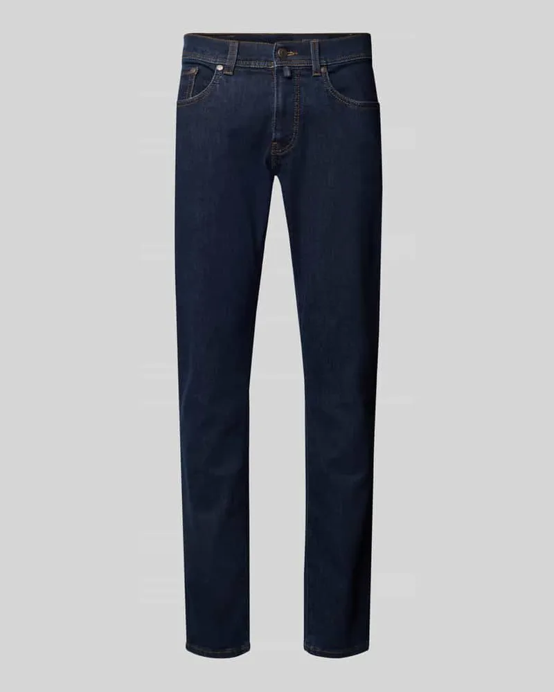 Pierre Cardin Jeans mit 5-Pocket-Design Modell 'Lyon Dunkelblau