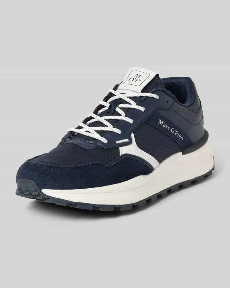 Marc O'Polo Low Top Sneaker aus Rindleder und Mesh 
