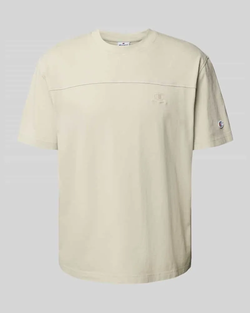 Champion T-Shirt mit Logo-Badge Beige