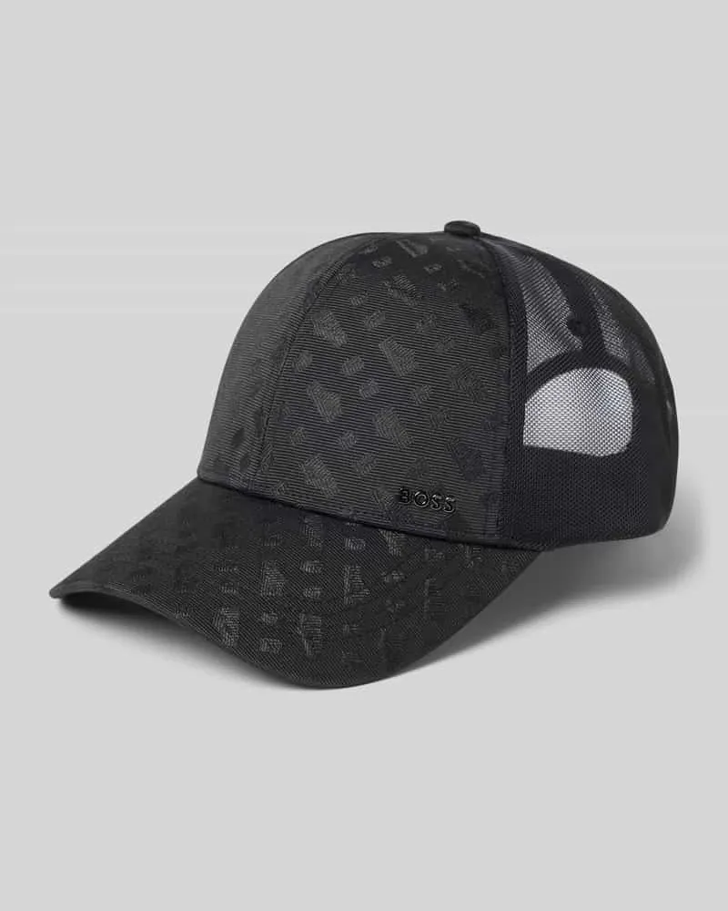 HUGO BOSS Cap mit Strukturmuster Modell 'ZED Black