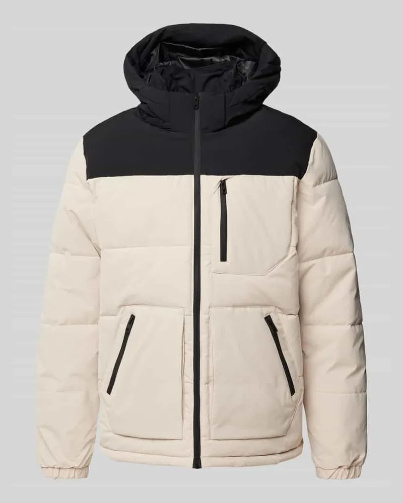 Jack & Jones Steppjacke mit Reißverschlusstaschen Modell 'OTTO Offwhite