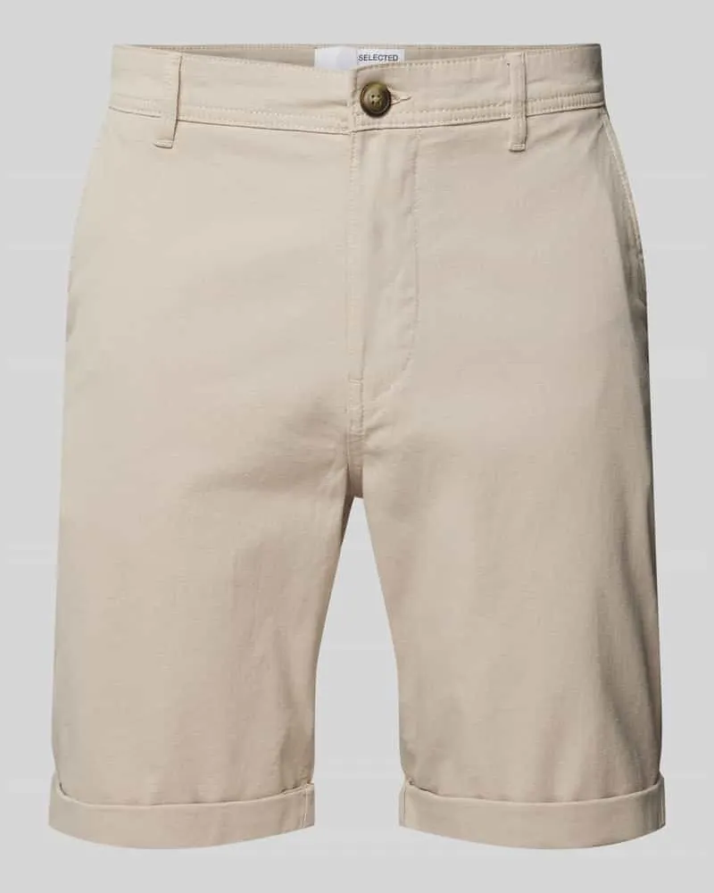 Selected Homme Slim Fit Shorts mit Strukturmuster Modell 'LUTON 