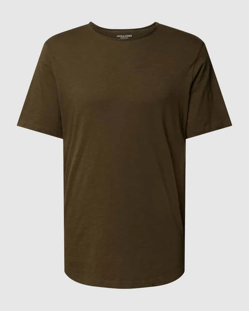 Jack & Jones T-Shirt in unifarbenem Design Khaki