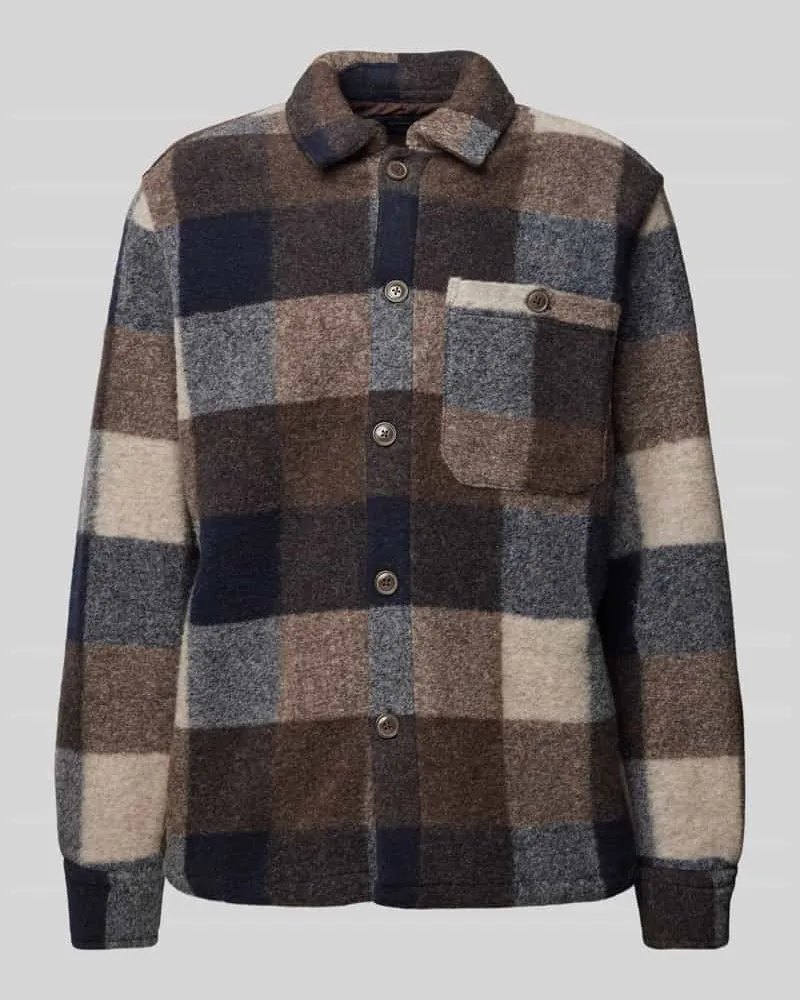 McNeal Hemdjacke mit Haifischkragen Schoko