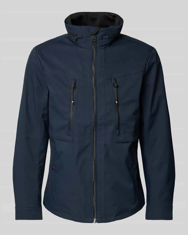 Tom Tailor Regular Fit Funktionsjacke mit wasserdichtem Material Marine