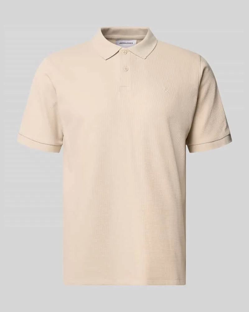 Jack & Jones Regular Fit Poloshirt mit Baumwoll-Anteil Modell 'Austin Beige