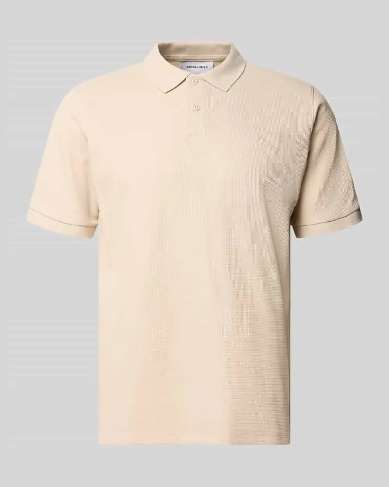 Jack & Jones Regular Fit Poloshirt mit Baumwoll-Anteil Modell 'Austin Beige
