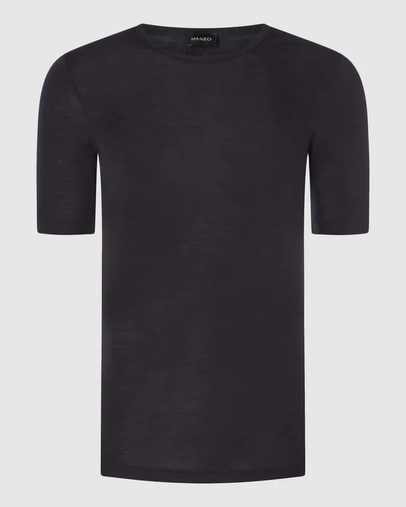 Hanro T-Shirt aus Merinowoll-Seide-Mix 