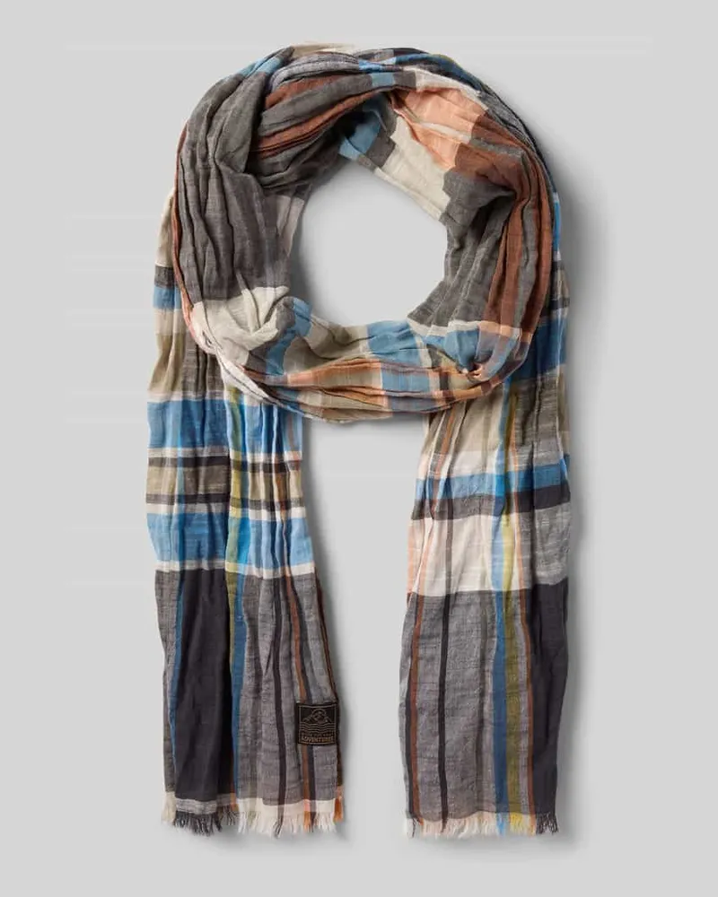 Camel Active Schal mit Fransen und Label-Detail 