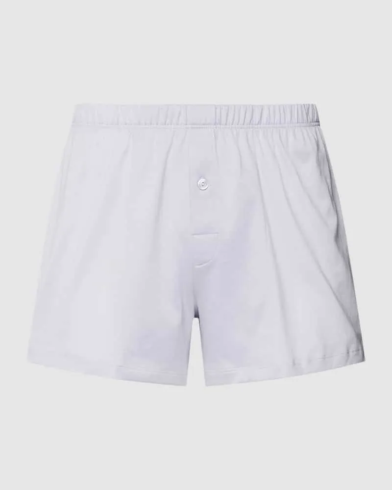 Hanro Boxershorts mit elastischem Bund Hellblau