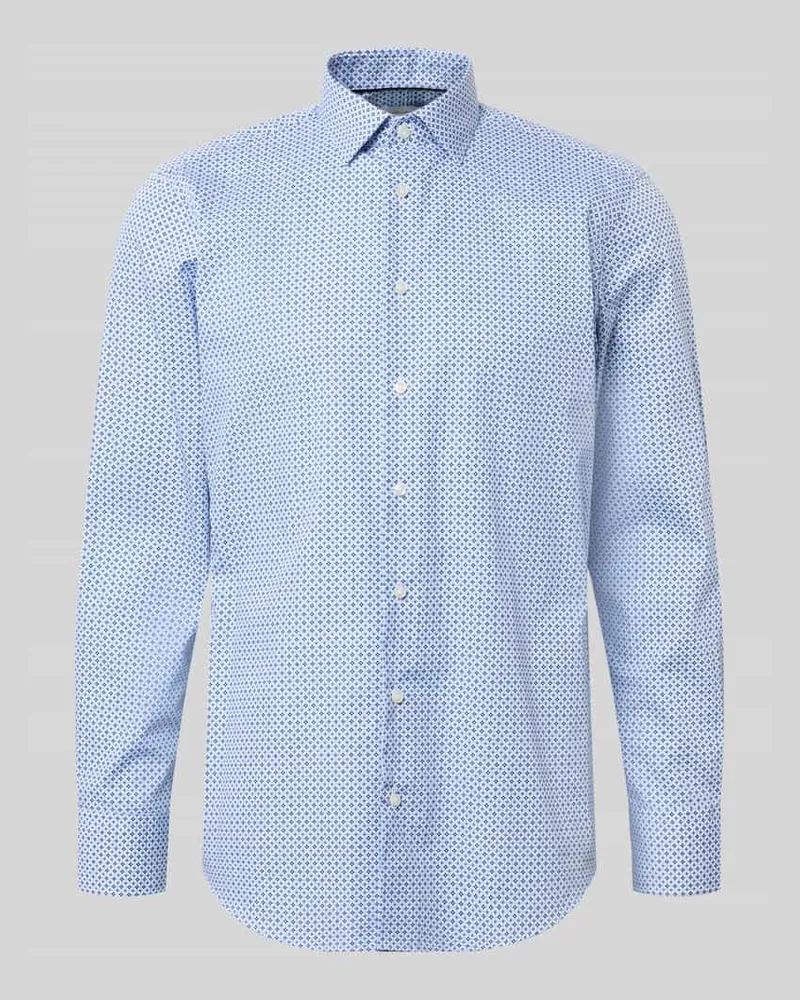 Christian Berg Regular Fit Businesshemd mit Kentkragen Bleu