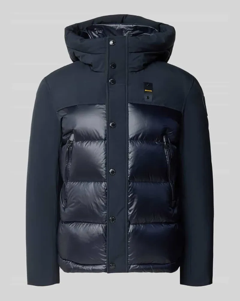 Blauer Steppjacke mit Reißverschlusstaschen Modell 'BROOK Marine