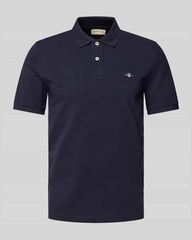 Gant Regular Fit Poloshirt mit Label-Stitching Marine