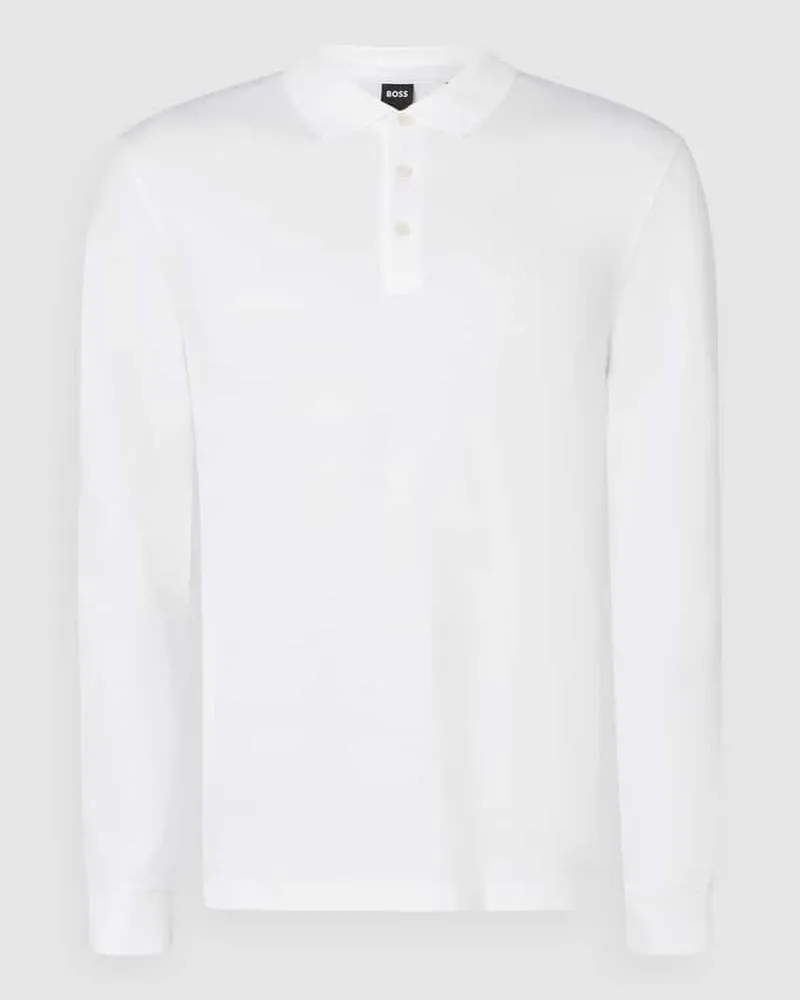 HUGO BOSS Poloshirt mit Label-Schriftzug 