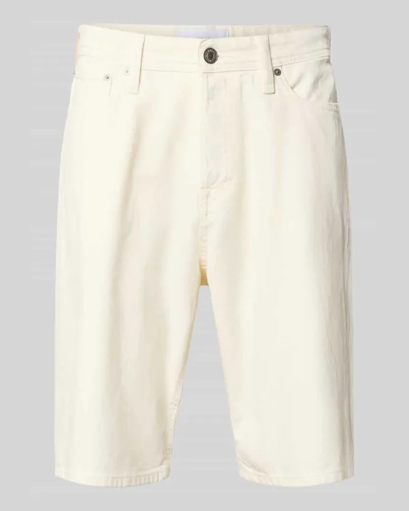 Jack & Jones Baggy Fit Jeansshorts Modell 'ALEX Offwhite