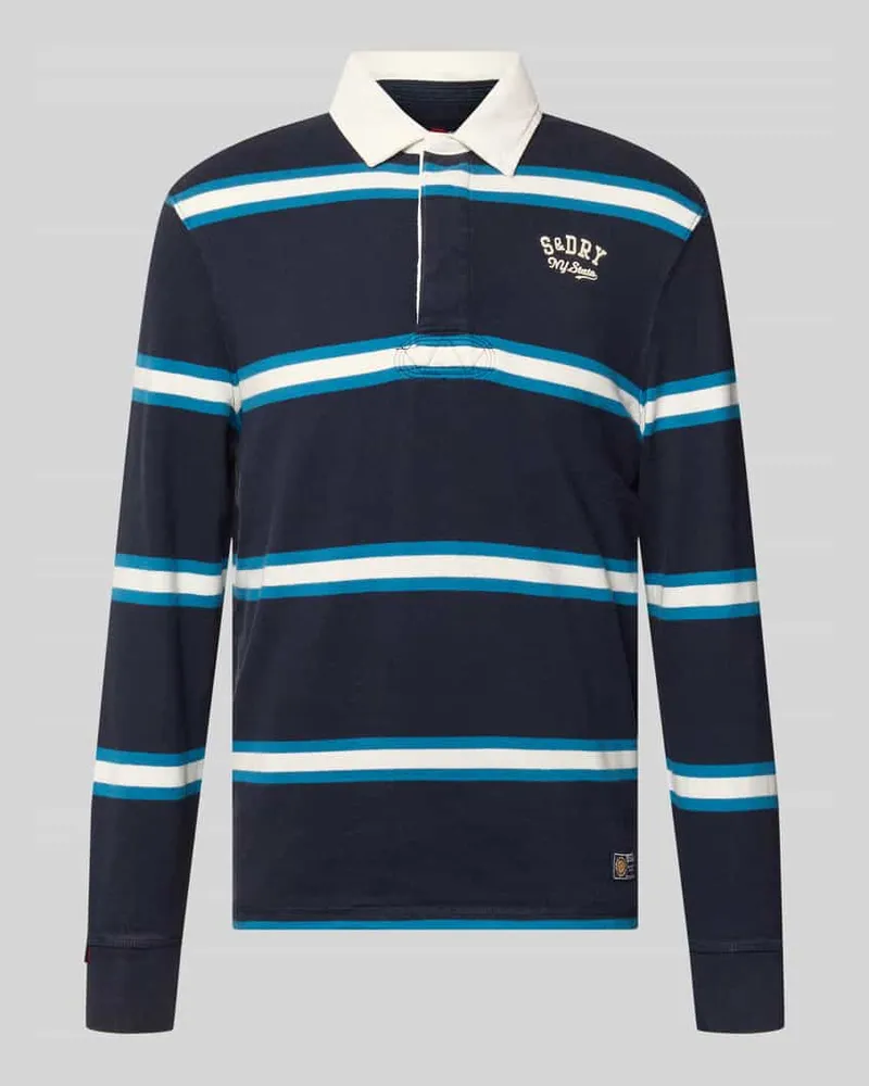 Superdry. Regular Fit Poloshirt mit Logo-Stitching Marine