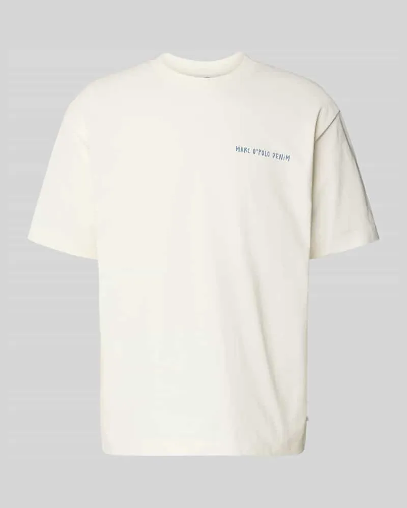 Marc O'Polo Relaxed Fit T-Shirt aus reiner Baumwolle Weiss