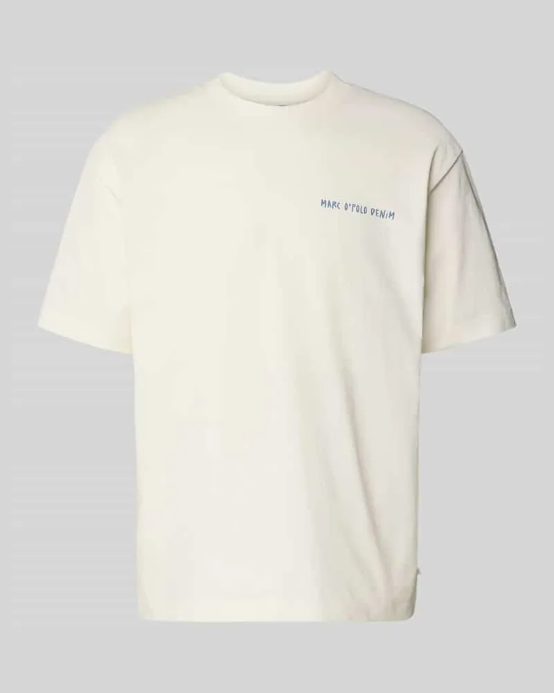 Marc O'Polo Relaxed Fit T-Shirt aus reiner Baumwolle Weiss