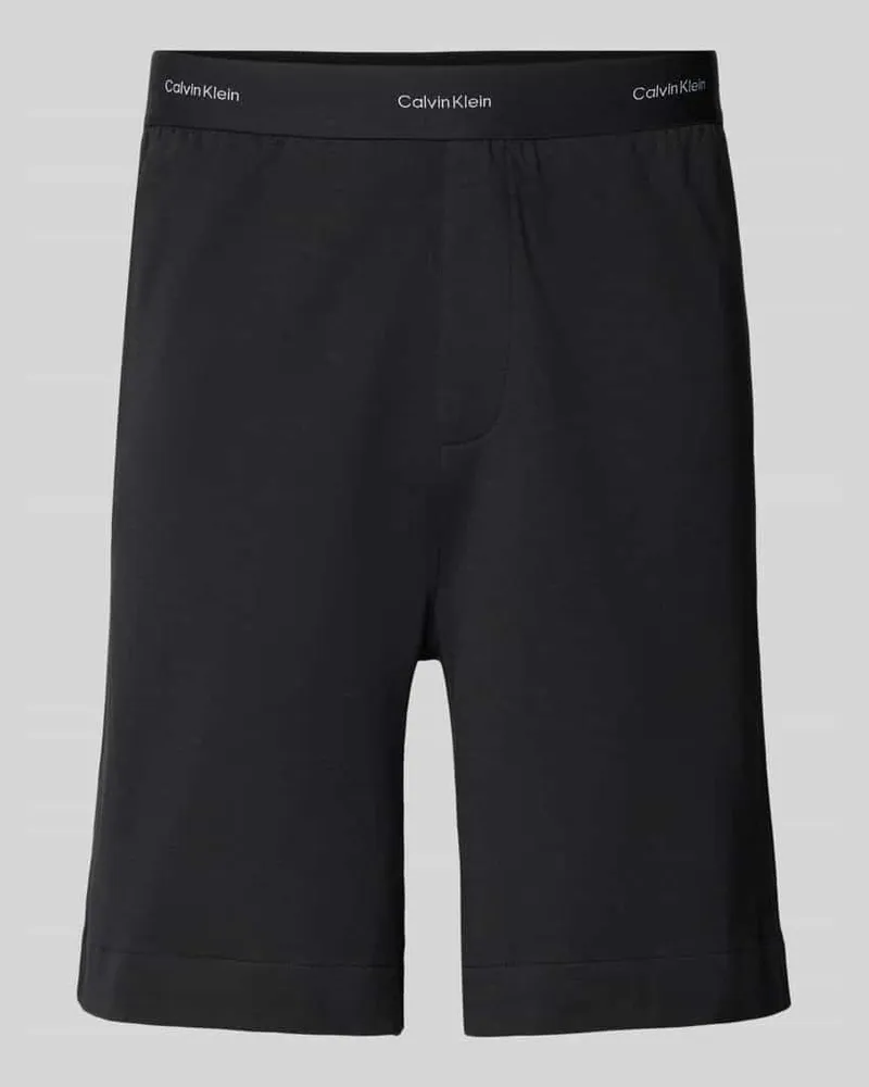 Calvin Klein Regular Fit Shorts mit elastischem Label-Bund 