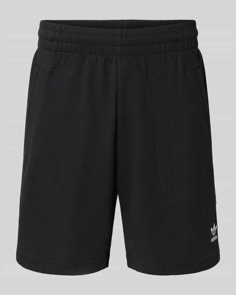 adidas Relaxed Fit Sweatshorts mit Baumwoll-Anteil Black