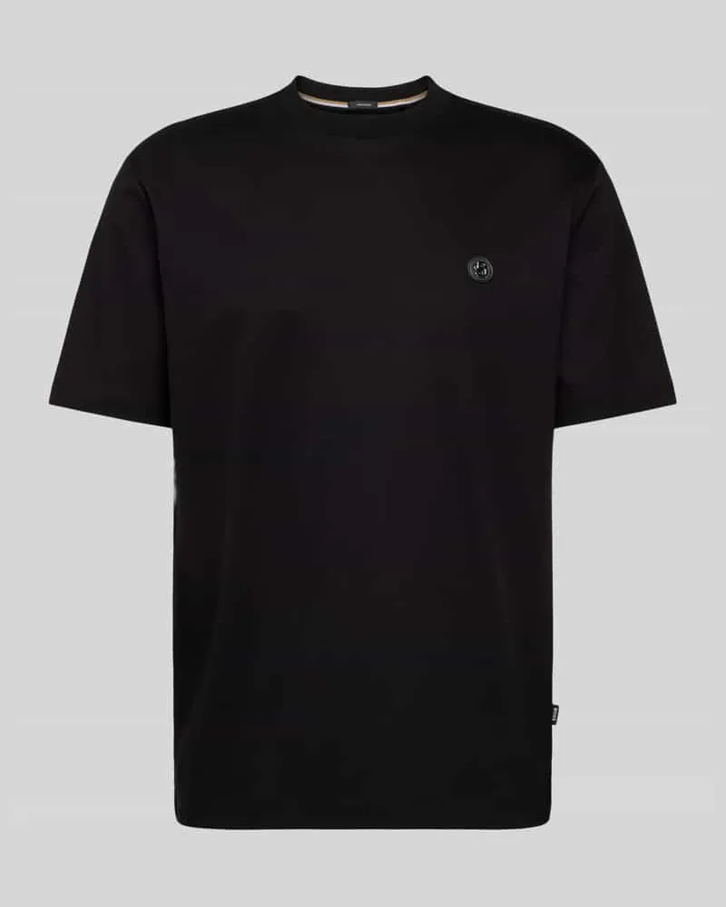 HUGO BOSS T-Shirt mit Label-Patch Modell 'Taut 