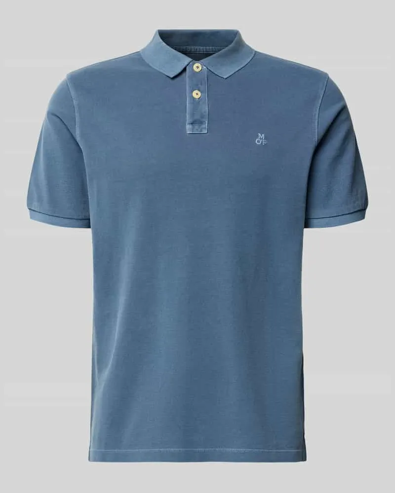Marc O'Polo Regular Fit Poloshirt aus reiner Baumwolle Petrol