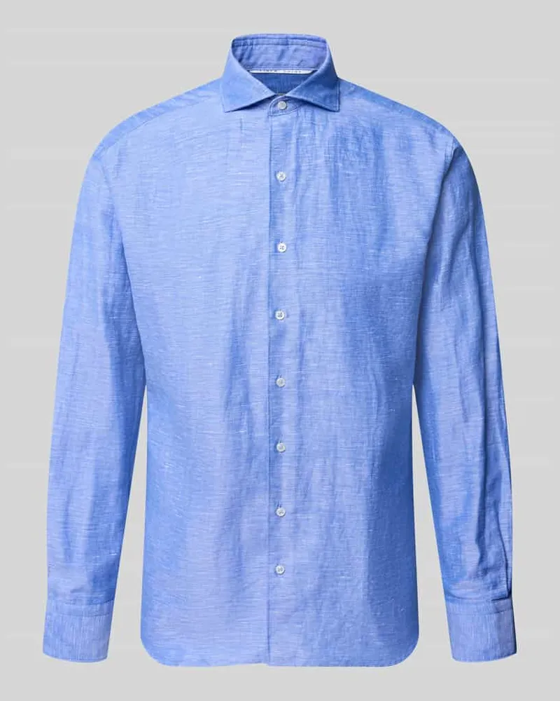 Eterna Regular Fit Business-Hemd mit Kentkragen Royal