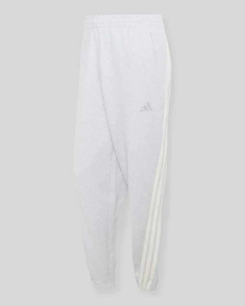adidas Regular Fit Sweathose aus reiner Baumwolle Hellgrau