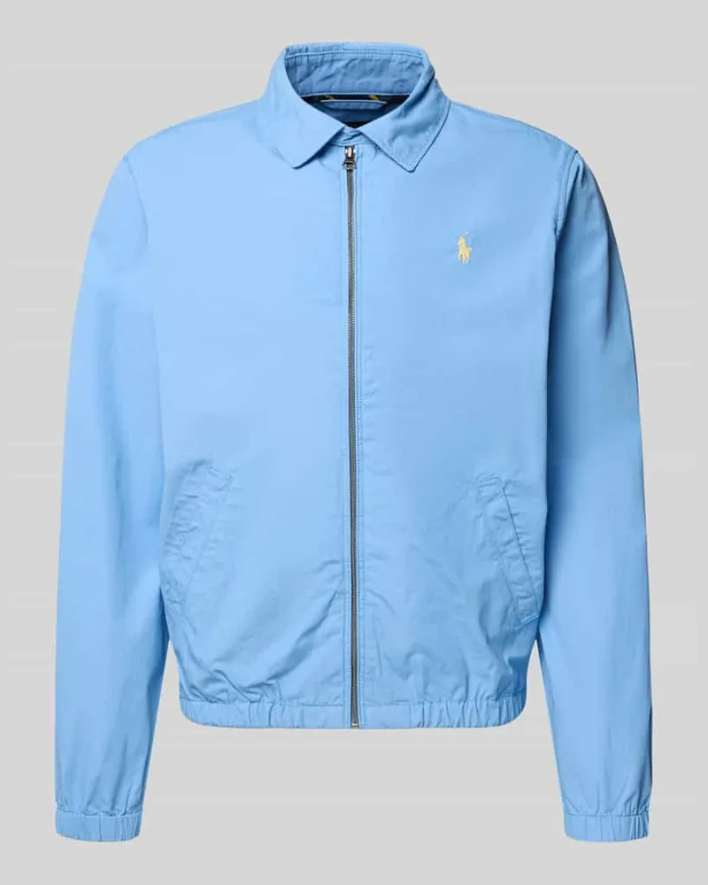 Ralph Lauren Regular Fit Blouson aus reiner Baumwolle Hellblau