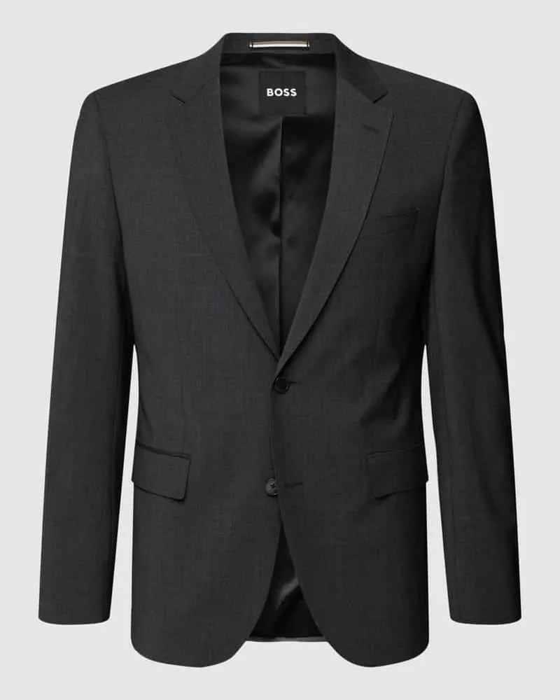 HUGO BOSS Sakko mit Reverskragen Anthrazit