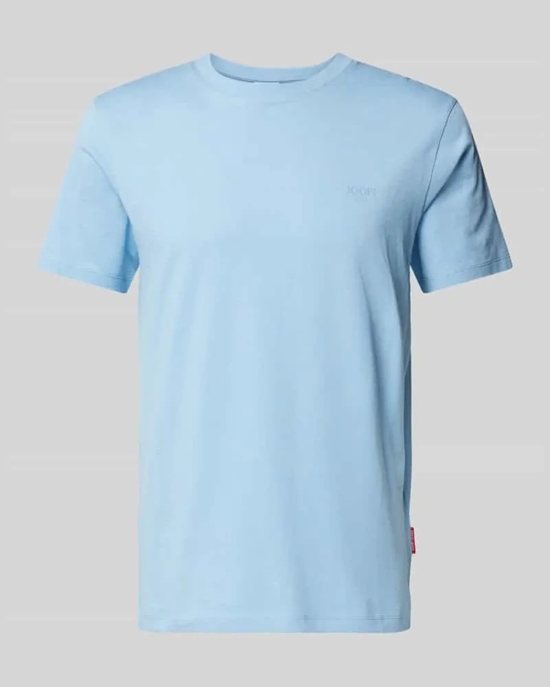 JOOP! T-Shirt mit Label-Print Modell 'Alphis Hellblau