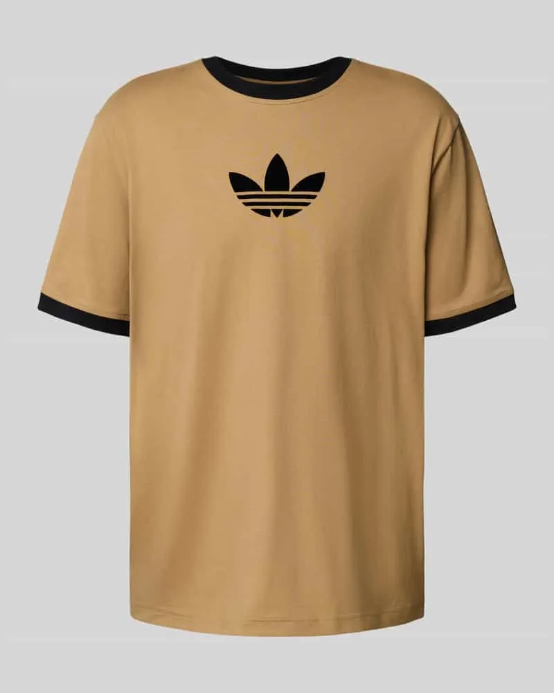 adidas T-Shirt mit Logo und Rundhalsausschnitt 