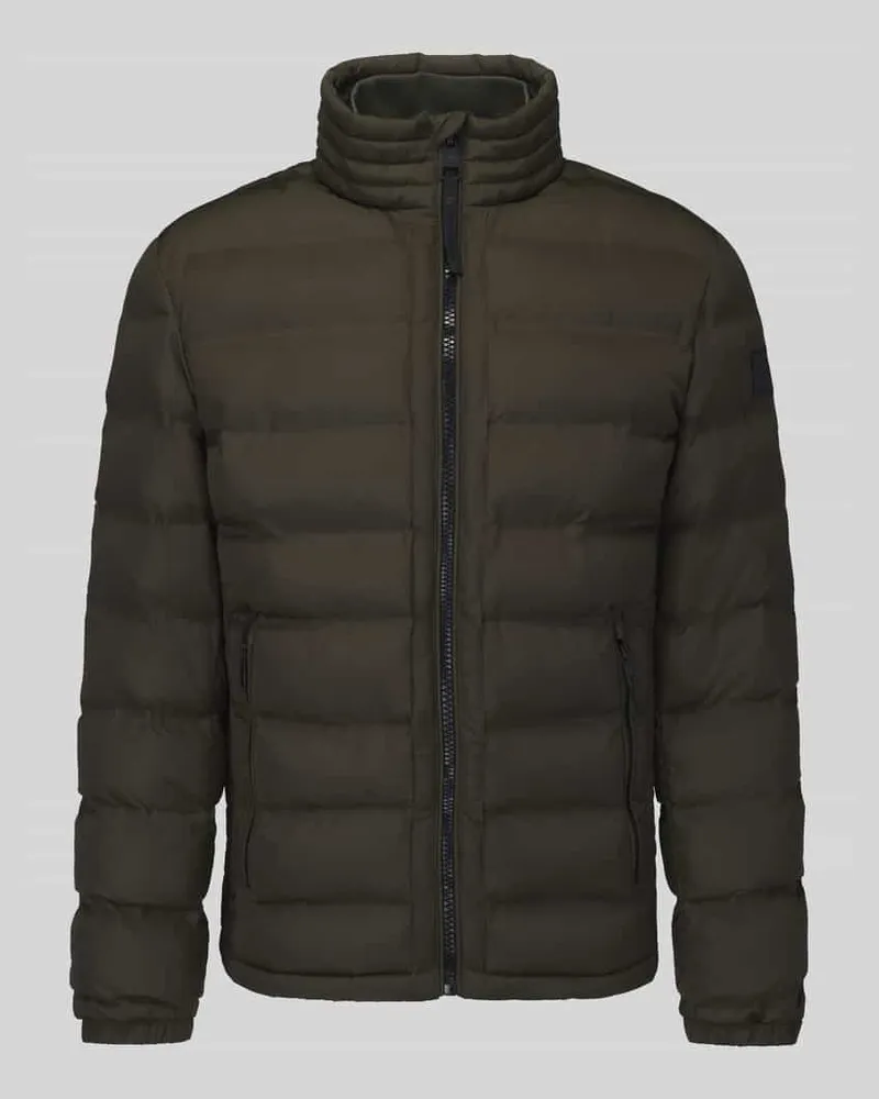 Strellson Regular Fit Steppjacke mit Stehkragen Modell 'MODENA FUSED Oliv