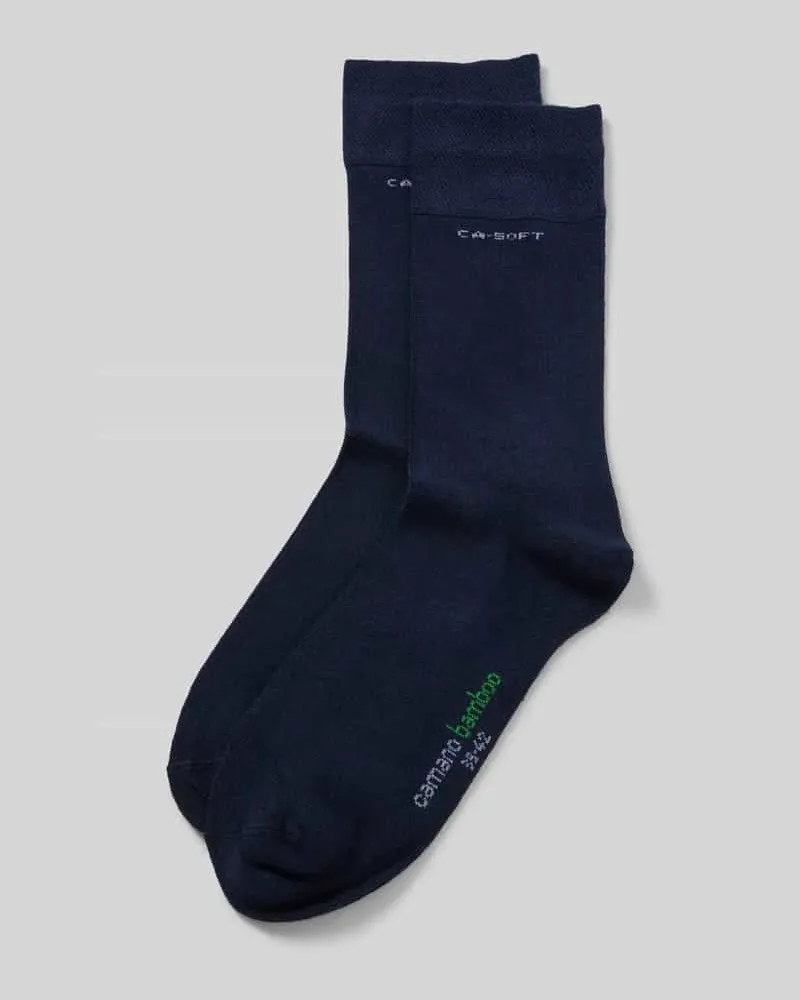 Camano Socken mit Label-Print im 2er-Pack 