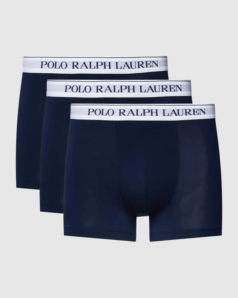 Ralph Lauren Trunks mit Label-Bund im 3er-Pack Dunkelblau
