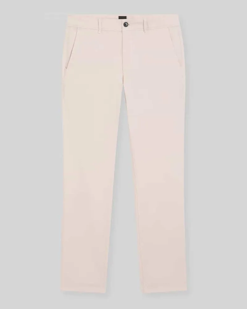 HUGO BOSS Slim Fit Chino aus Baumwoll-Mix Hellrosa