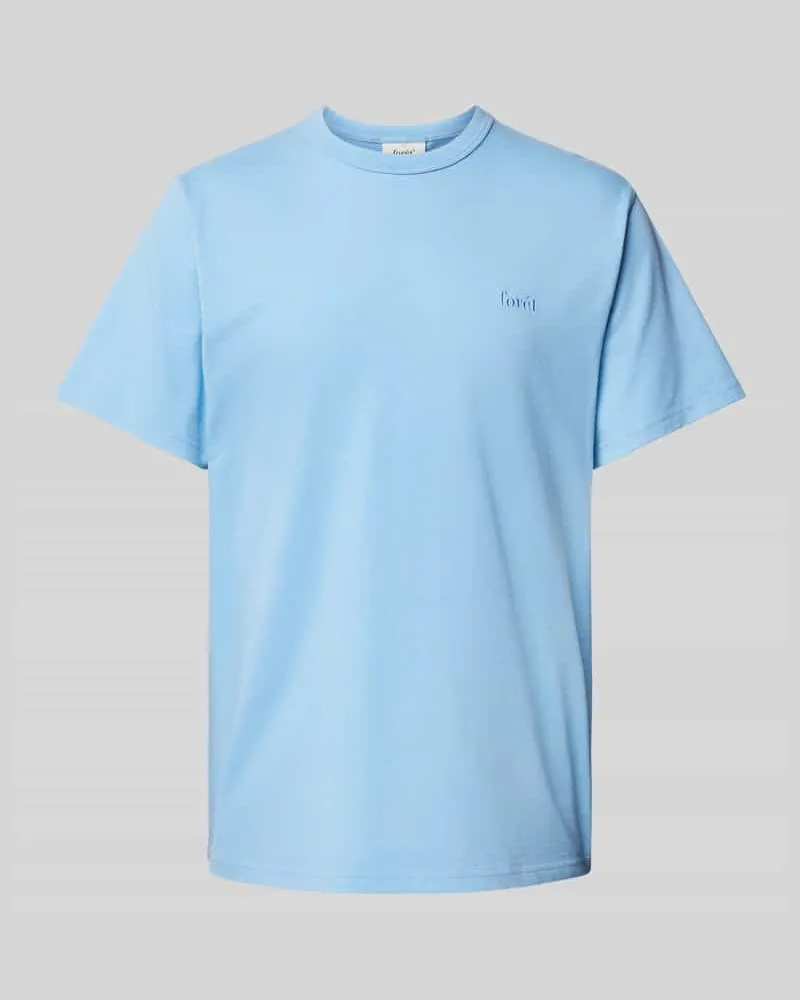 forét T-Shirt mit Label-Stitching Bleu