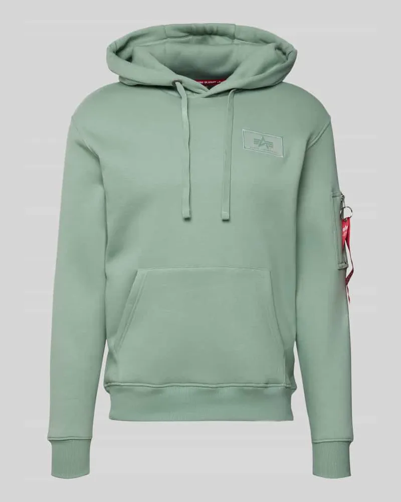 Alpha Industries Hoodie mit Känguru-Tasche Mint