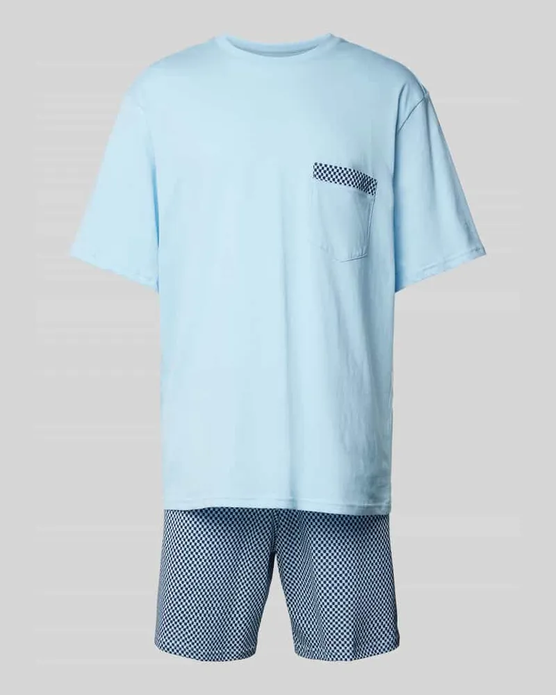 Schiesser Pyjama mit Brusttasche 