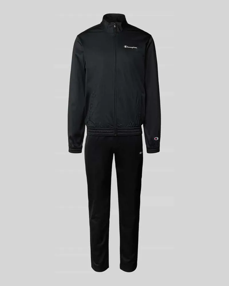 Champion Trainingsanzug mit Stehkragen und Reißverschluss Black
