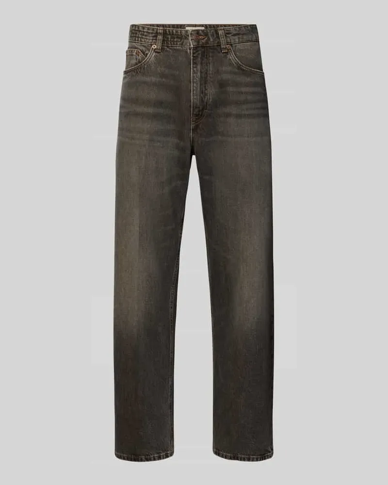 Drykorn Regular Fit Jeans aus reiner Baumwolle Modell 'RAWDY Dunkelbraun