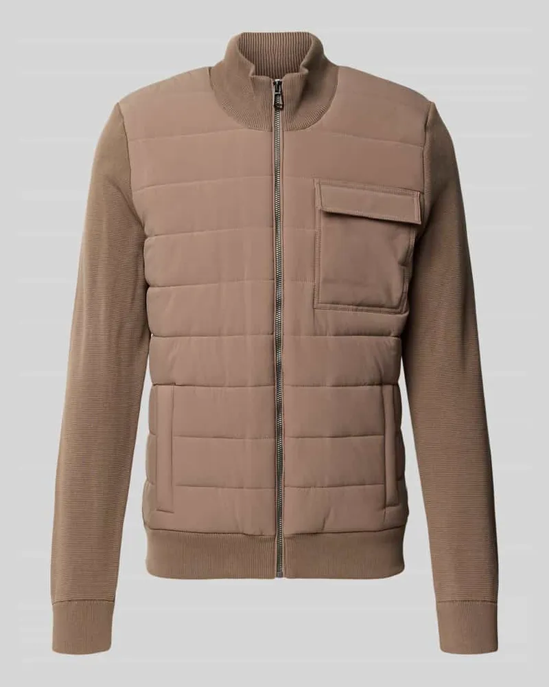 JOOP! Strickjacke mit Steppfront JK-28Lysendor Beige
