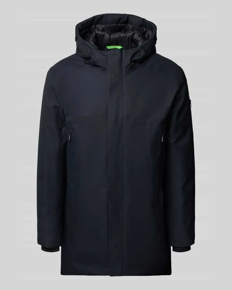 HUGO BOSS Regular Fit Parka aus wasserdichtem Material Modell 'HEXATECH Marine