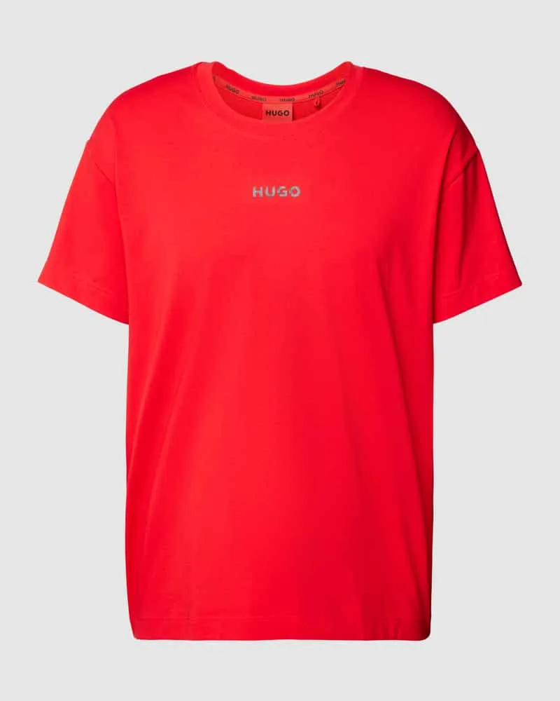 HUGO BOSS Oversized T-Shirt mit Label-Print Modell 'Linked 
