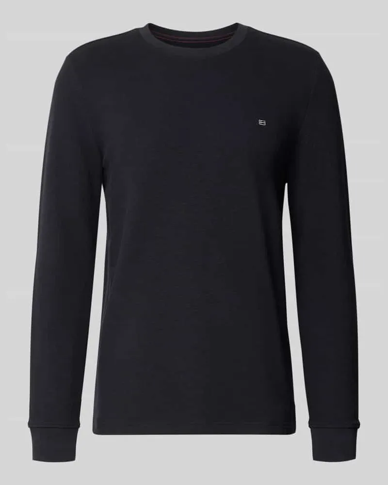 Christian Berg Pullover aus Baumwoll-Mix Marine