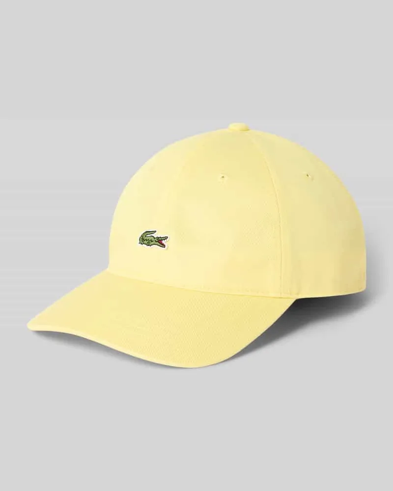 Lacoste Basecap aus reiner Baumwolle Hellgelb