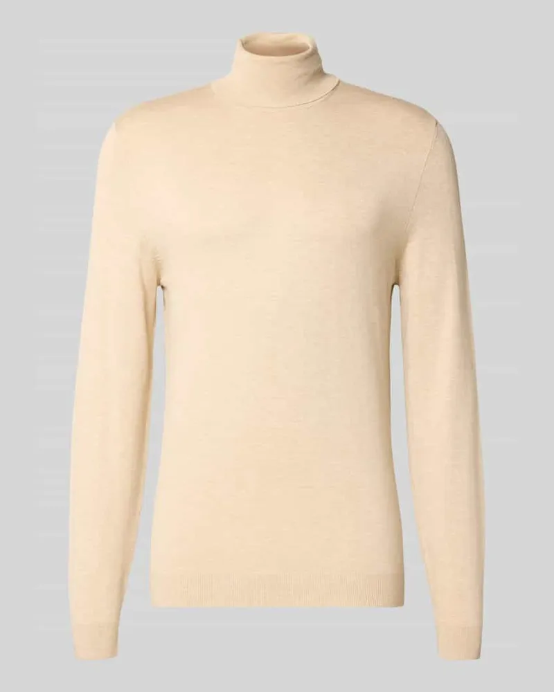 McNeal Rollkragenpullover aus Viskose-Mix Sand