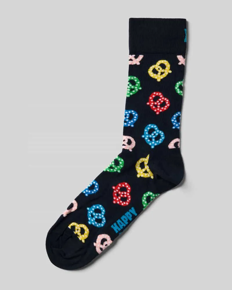 Happy Socks Socken mit Motiv-Stitching Modell 'PRETZEL 