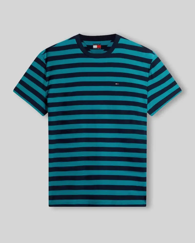 Tommy Hilfiger Regular Fit T-Shirt aus reiner Baumwolle Gruen